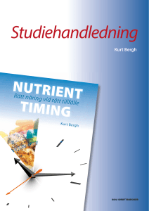 nutrient timing - SISU Idrottsböcker