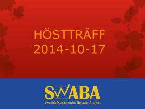 SWABA HÖSTTRÄFF 2014-0-10-17