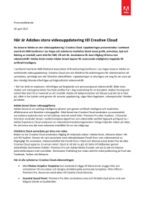 Här är Adobes stora videouppdatering till Creative Cloud