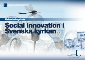 Orienteringsbok Social innovation i Svenska kyrkan