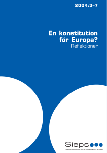 En konstitution för Europa?