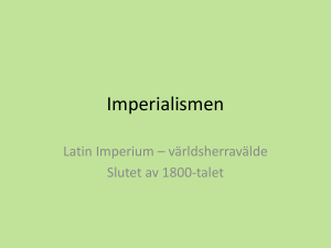 Imperialismen - Tyst i klassen