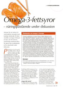 Omega-3-fettsyror - Nordisk Nutrition