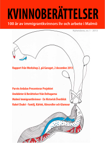 100 år av immigrantkvinnors liv och arbete i Malmö