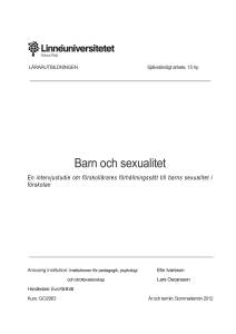 Barn och sexualitet