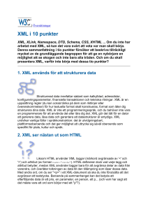 XML i 10 punkter