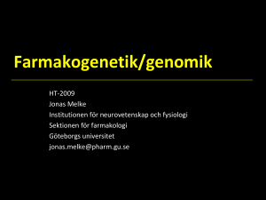 Farmakogenetik/genomik (ppt-bildspel)