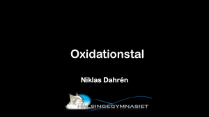 Oxidationstal - Kemilektioner