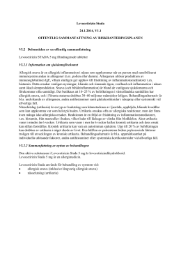 icke sederande antihistamin icke sederande antihistamin