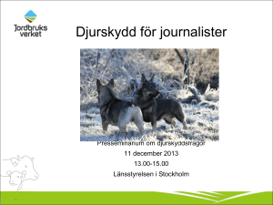 Djurskydd för journalister