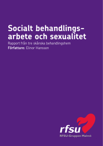 Socialt behandlings- arbete och sexualitet