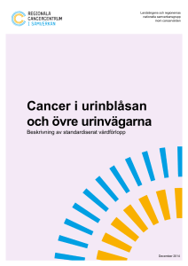 Cancer i urinblåsan och övre urinvägarna