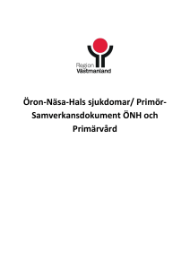 Samverkansdokument ÖNH och Primärvård