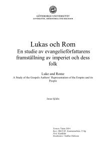 Lukas och Rom - GUPEA - Göteborgs universitet
