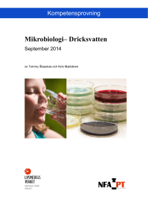 Mikrobiologi– Dricksvatten