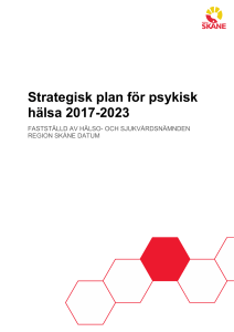 Strategisk plan för psykisk hälsa 2017-2023
