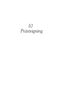 10 Prästvigning - Kyrkohandboken