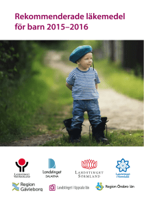 Rekommenderade läkemedel för barn 2015-2016