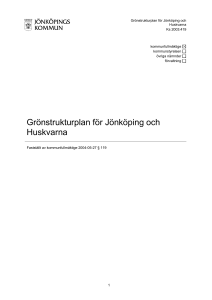 Grönstrukturplan för Jönköping och Huskvarna
