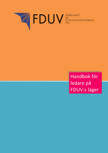 FDUV:s handbok för lägerledare