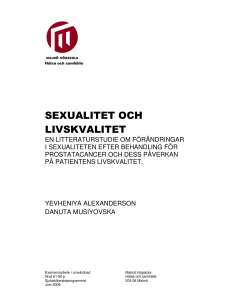 sexualitet och livskvalitet