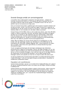 Svensk Energis enkät om anvisningsavtal