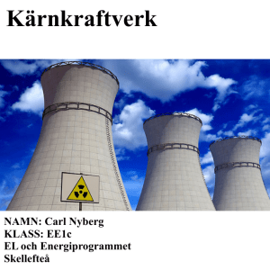 Kärnkraftverk - Klassens energibok