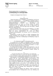 Ålands lagting - Beslut LTB 39/2009