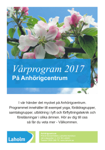 Vårprogram 2017 - Laholms kommun