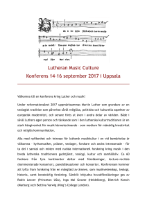 Lutheran Music Culture flyer_sv - Institutionen för musikvetenskap