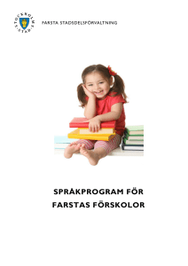 Språkprogram för Farstas förskolor