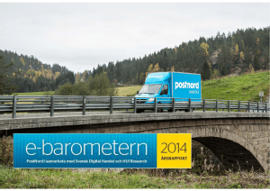 E-barometern Q4 2014 - Svensk Digital Handel