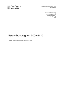 Naturvårdsprogram 2009-2013