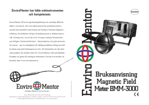 Bruksanvisning Magnetic Field Meter BMM-3000