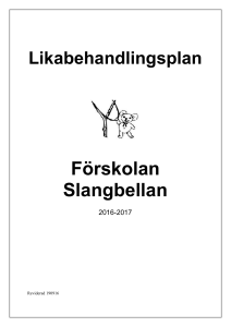 Likabehandlingsplan