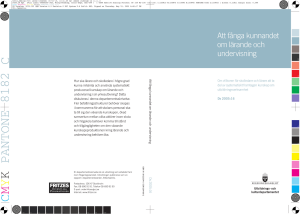 Ds 2005:16 - Att fånga kunnandet om lärande och undervisning (pdf