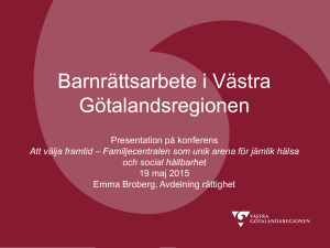S5a. Barnrättsarbete i Västra Götalandsregionen