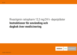 Rivastigmin ratiopharm 13,3 mg/24 h