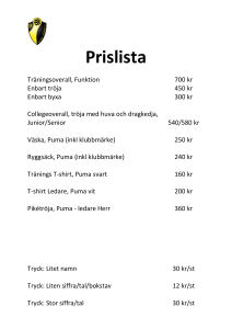 Prislista Klubbshop 20150831