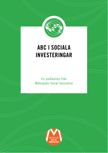 ABC i SoCiAlA inveSteringAr - Mötesplats Social innovation