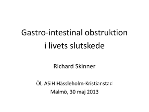 Gastro-intestinal obstruktion i livets slutskede