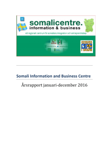 Somali Information and Business Centre Årsrapport