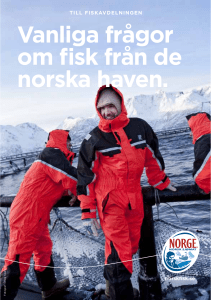 Vanliga frågor om fisk från de norska haven.