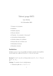 Talteori grupp SMT1 - Ung Vetenskapssport
