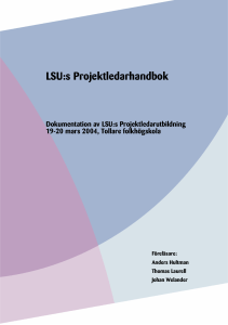 LSU:s Projektledarhandbok