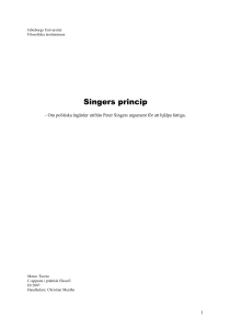 Singers princip - Göteborgs universitet