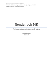 Gender och MR - Endometriosföreningen