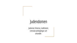 Judendomen - Klassrum 203