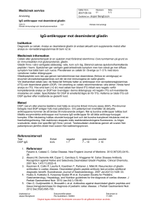 IgG-antikroppar mot deaminderat gliadin