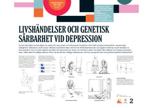 LIVSHÄNDELSER OCH GENETISK SÅRBARHET VID DEPRESSION